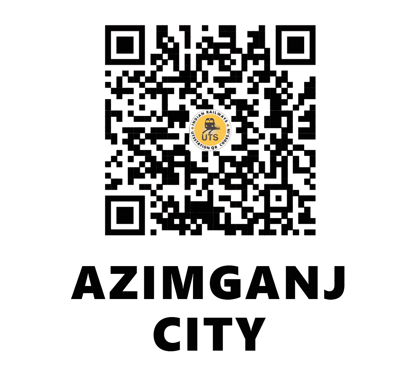 UTS QR Code for AZIMGANJ CITY - ACLE - ER (WEST BENGAL)